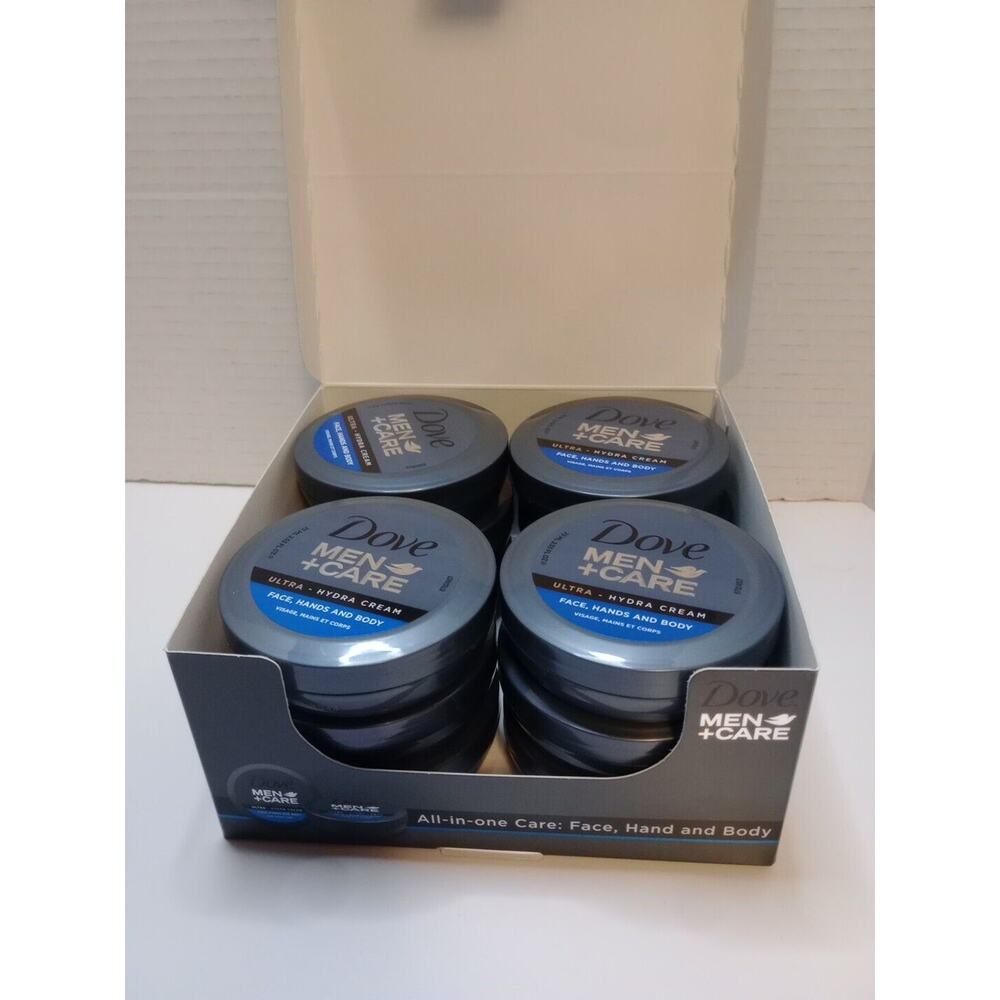(12pcs) Dove Men's Plus Care Ultra Hydra Cream Face Hands Body 2.53 Oz.